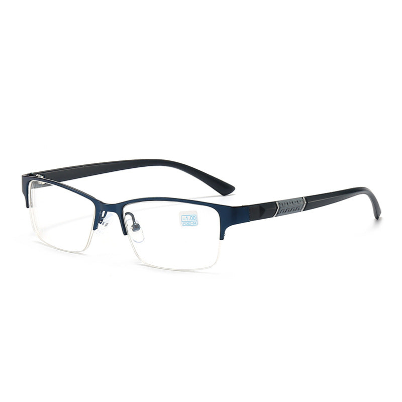 #95356USOPTIGAZE METALLLEGIERUNG HALBGESTELL BUSINESS-LESEBRILLE