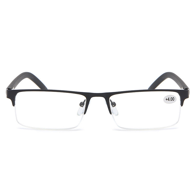 #95366USOPTIGAZE MEN'S FASHIONABLE METAL LIGHTWEIGHT ANTI-BLUE LIGHT BUSINESS READING GLASSES