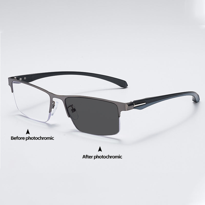 TITANIUM ALLOY PHOTOCHROMIC READING GLASSES