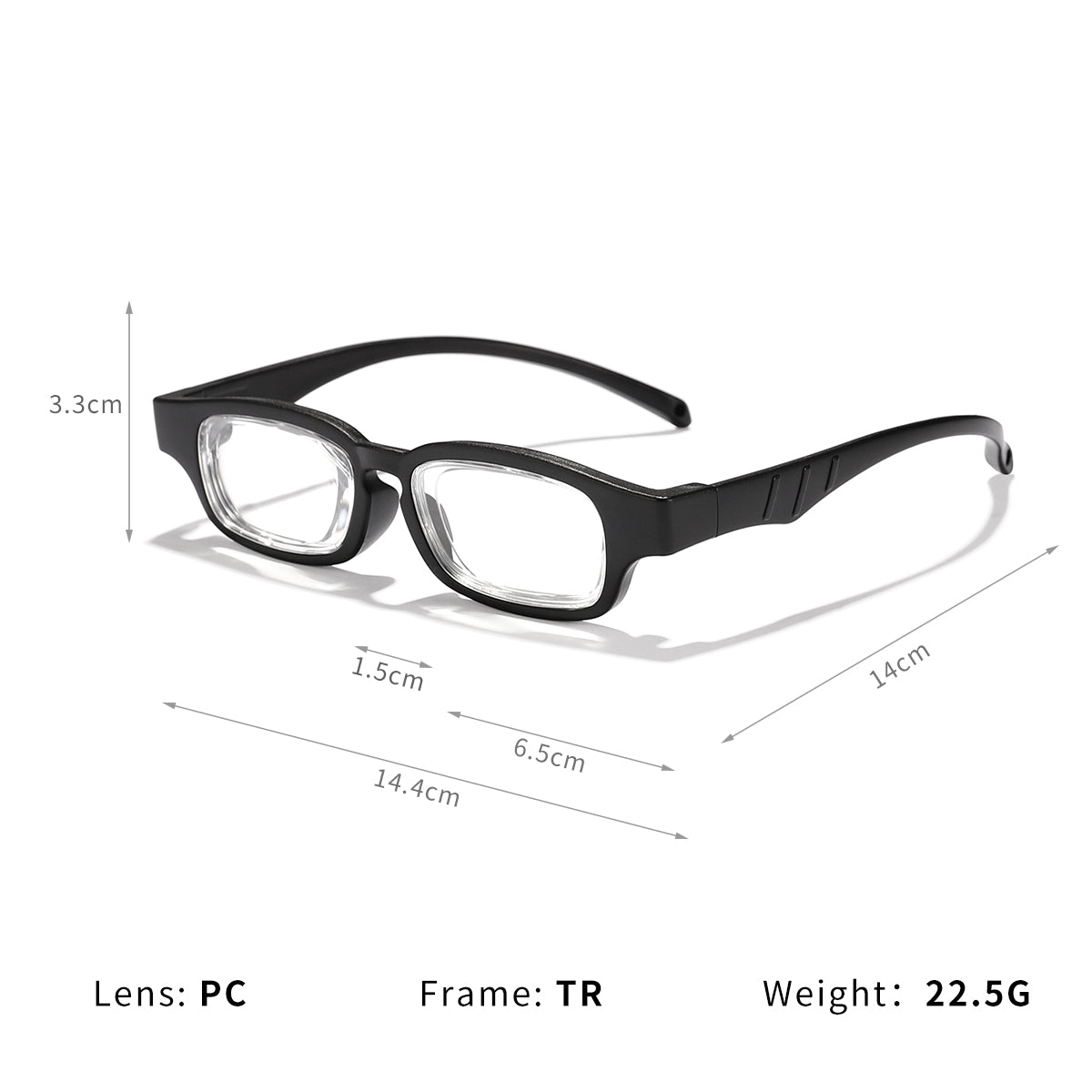 #95385USOPTIGAZE BUSINESS ADJUSTABLE ROUND STYLISH ANTI-BLUE LIGHT READING GLASSES