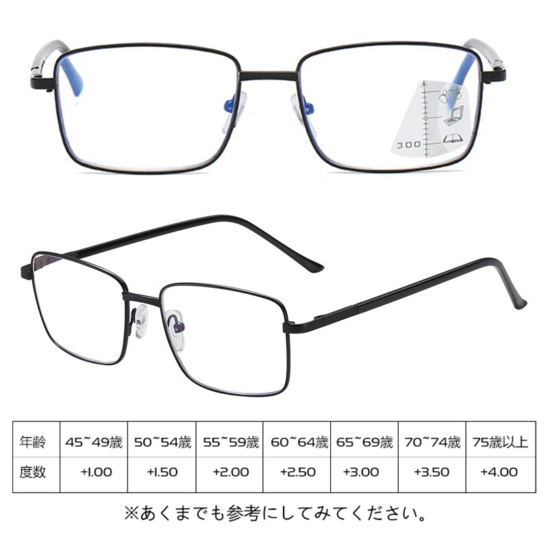 Eterlens ブルーライトカット遠近両用老眼鏡