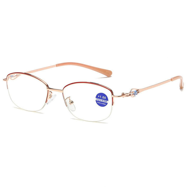 Eterlens ハーフリムのブルーライト対策シニアグラス