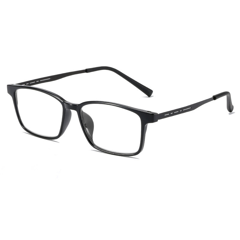 USOPTIGAZE Classic Frame Aluminum-Magnesium Lightweight Multifocal Color-Changing Alloy PHOTOCHROMIC READING GLASSES