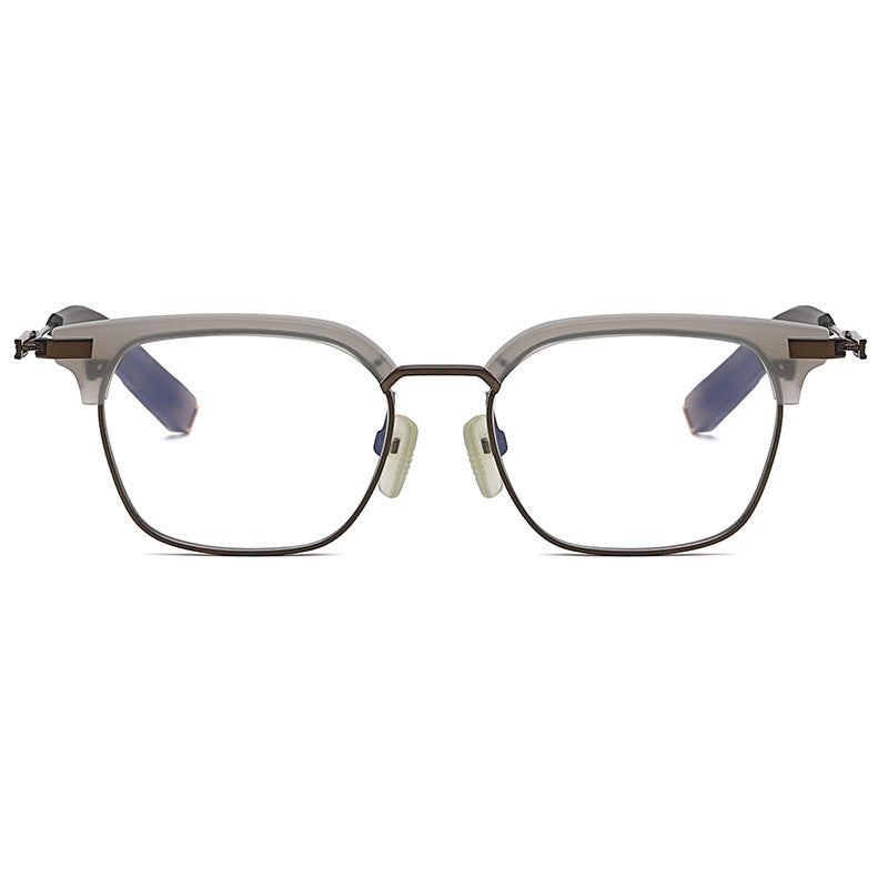 #95337USOPTIGAZE RETRO BUSINESS HALF FRAME PURE TITANIUM BUSINESS READING GLASSES