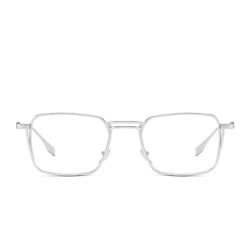 #95400 USOPTIGAZE BUSINESS FASHIONABLE METAL GOTHIC SQUARE ANTI-BLUE LIGHT PHOTOCHROMIC READING GLASSES
