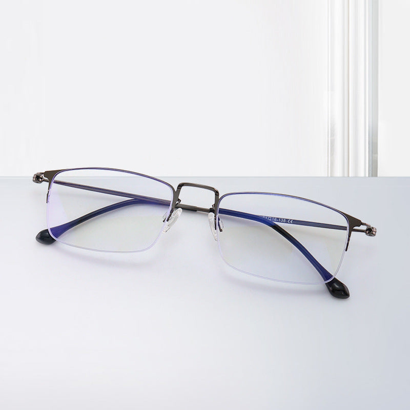 #95335 USOPTIGAZE FASHIONABLE HALF FRAME ULTRA-LIGHT MEN'S BUSINESS READING GLASSES