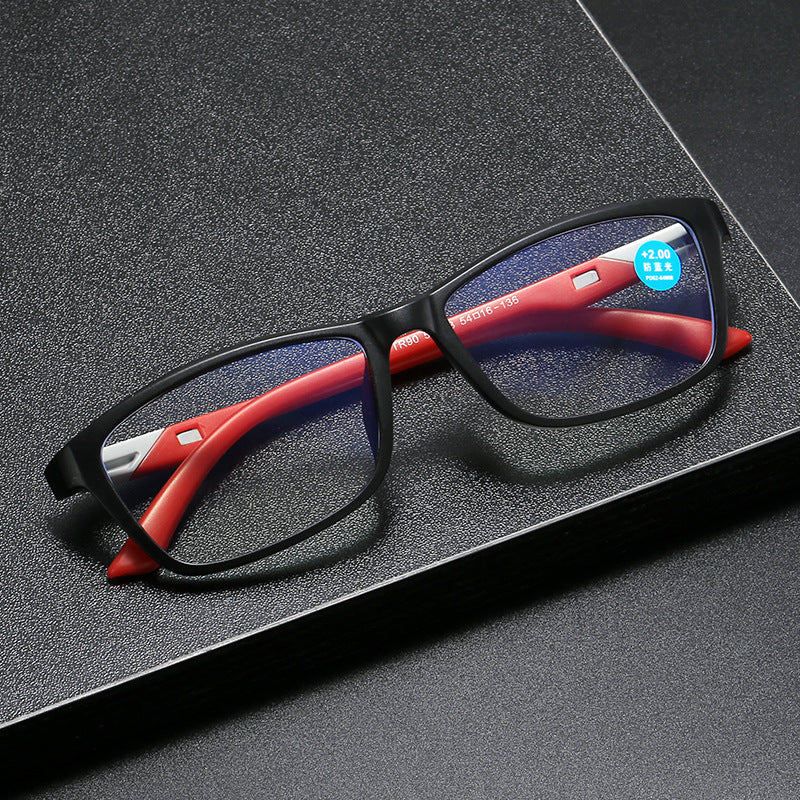 #95431 USOPTIGAZE MEN'S SPORTS TWO-COLOR ULTRA-LIGHT ANTI-BLUE LIGHT READING GLASSES