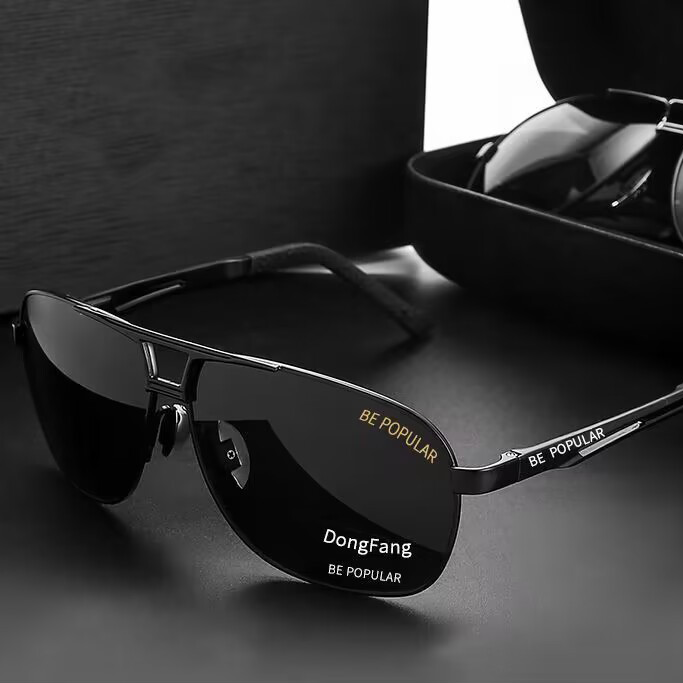 Modische, polarisierte HD-Sonnenbrille für den täglichen Gebrauch.