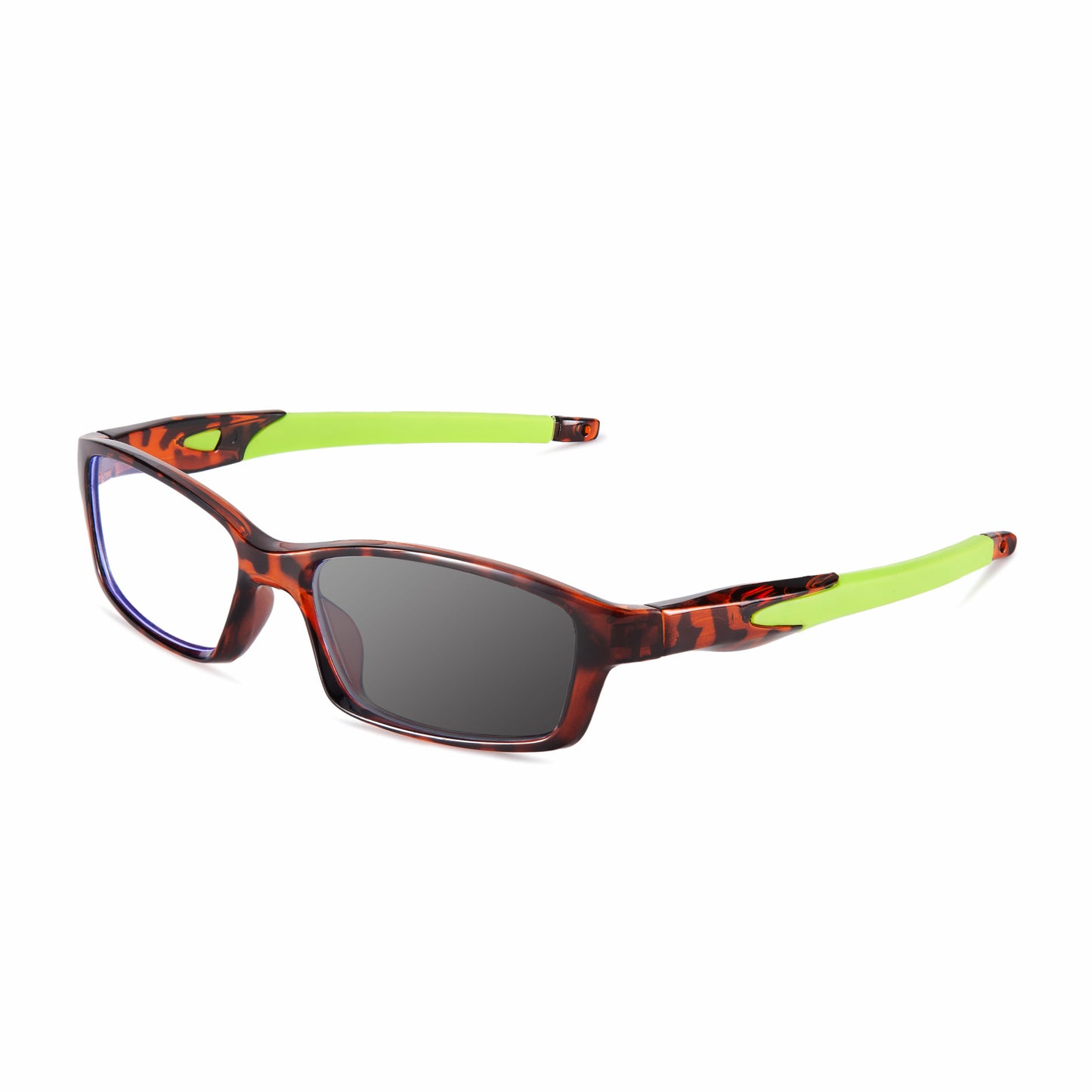 #95452 USOPTIGAZE MEN'S RETRO SQUARE FRAME SPORTS ANTI-BLUE LIGHT PHOTOCHROMIC READING GLASSES