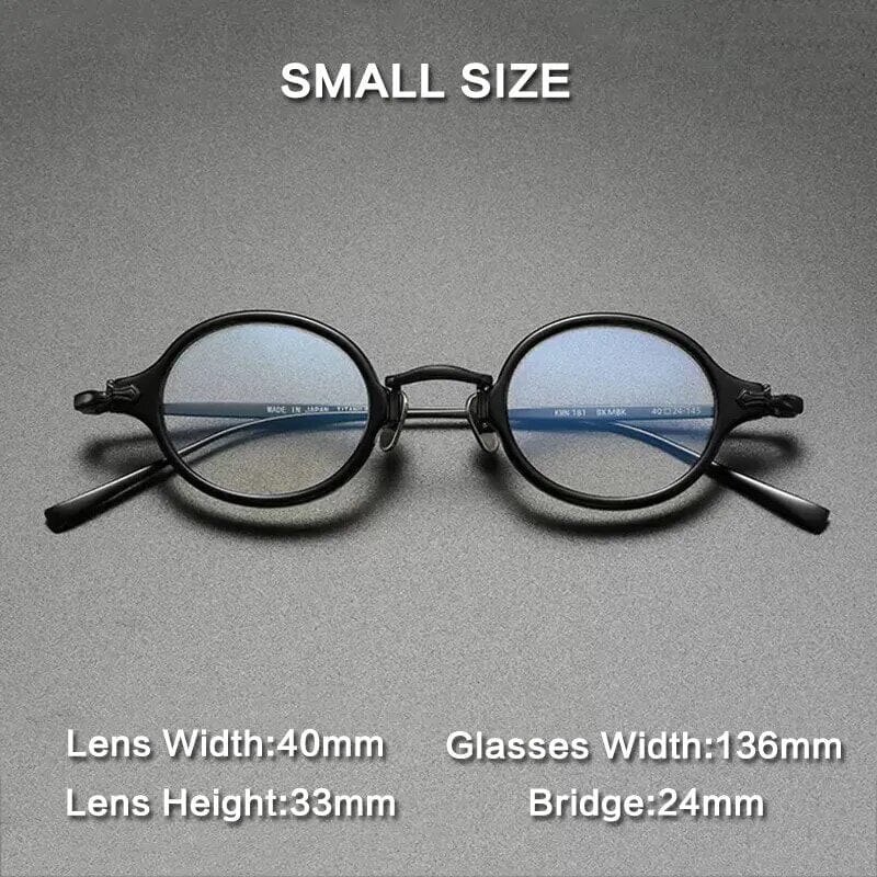 Drew Round Titanium Glasses Frame