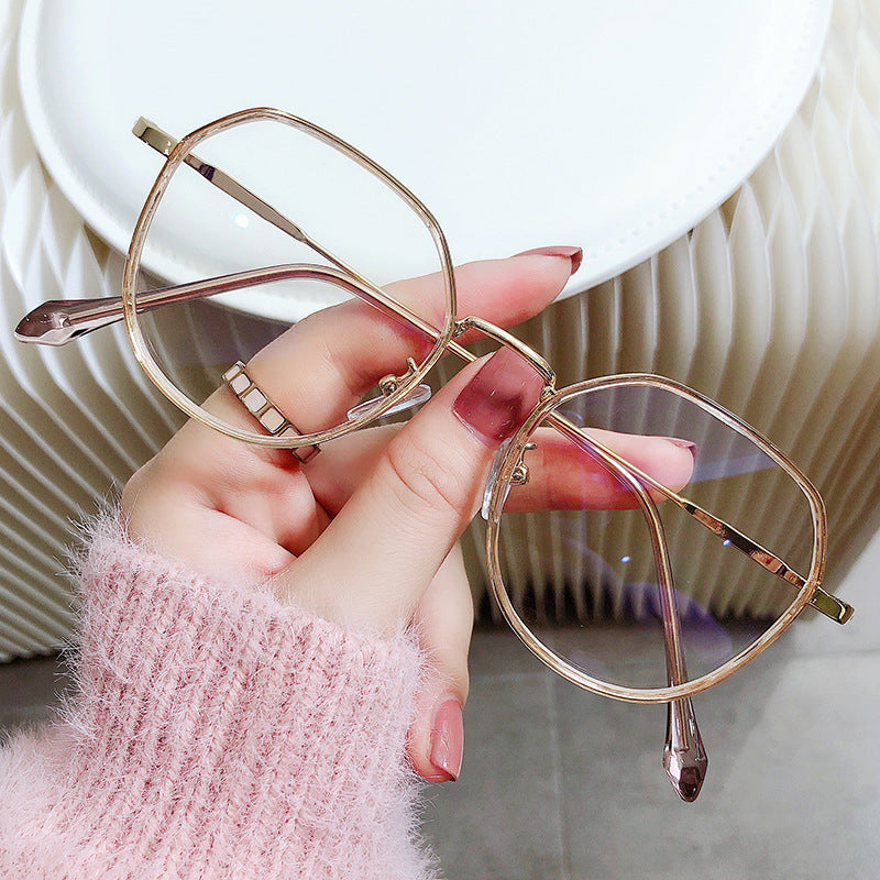 DAMEN MODISCHE METALLRAHMEN HD ANTI-BLAULICHT LESEBRILLE