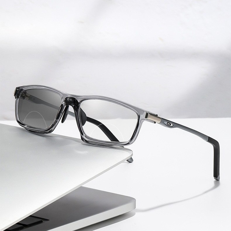 #95451 USOPTIGAZE SPORTS BIFOCAL COLOR-CHANGING ALUMINUM-MAGNESIUM READING GLASSES