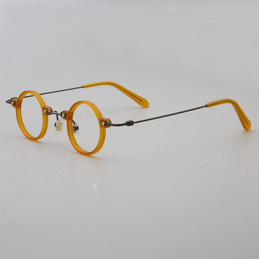 Tatsuo Retro Kleine runde Acetatbrille